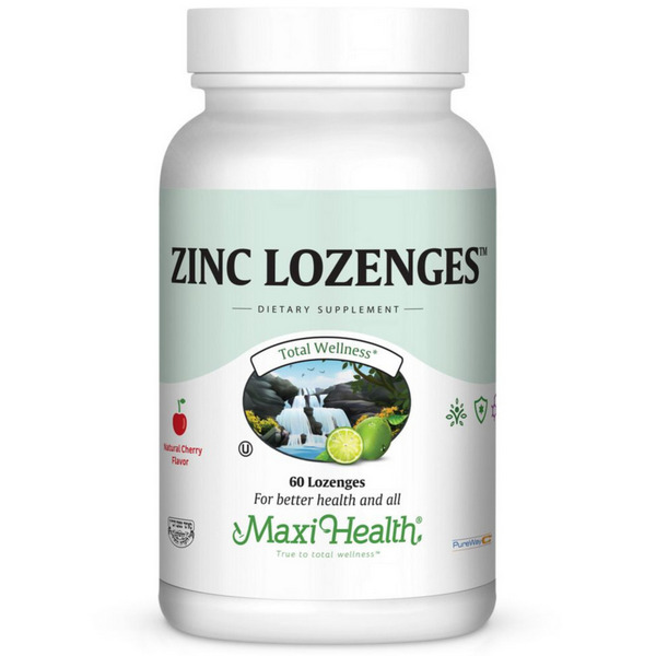 Maxi Health Zinc Lozenges 60 count with zinc and vitamin C